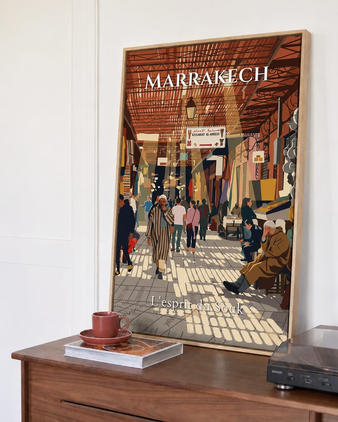 Affiche Marrakech dans un intérieur
