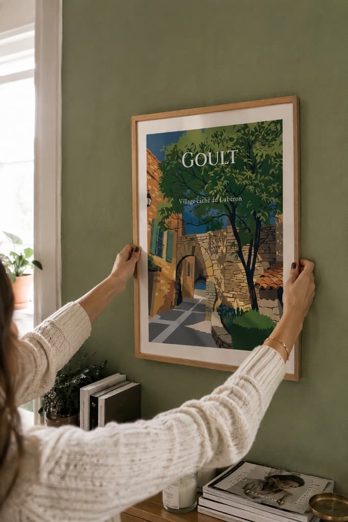 Affiche Goult — Village caché du Lubéron
